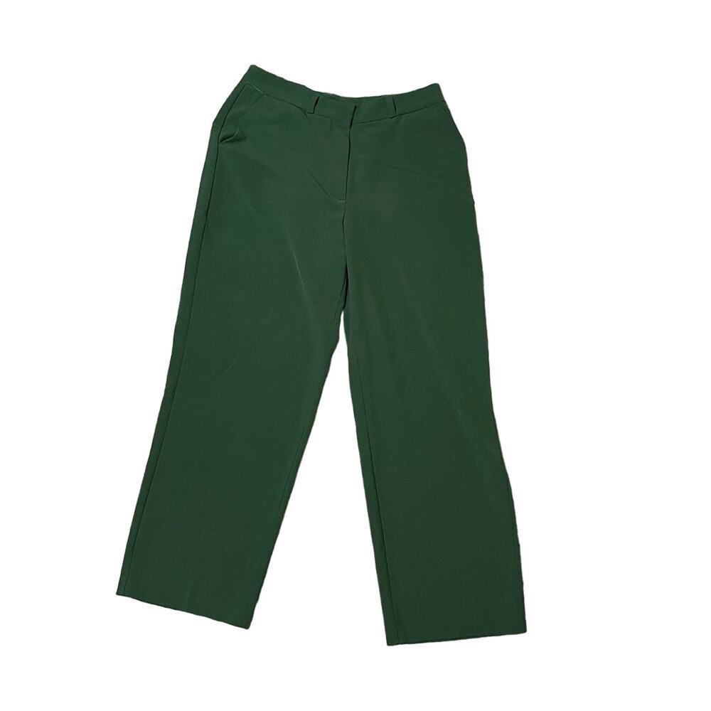 Vintage Anthony Richards Womens‎ Dress Pants Dark Green Straight Trouser Pockets